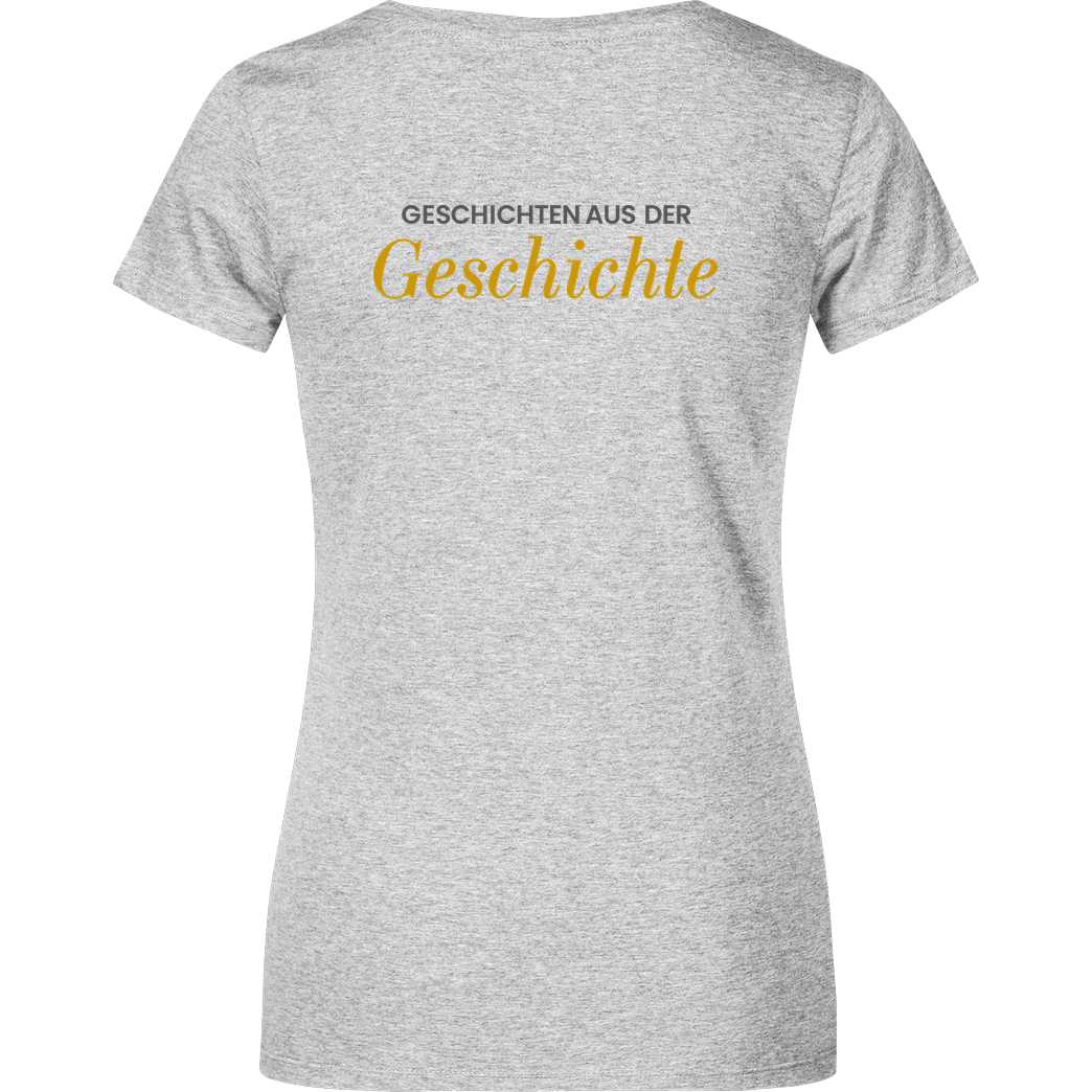 GeschichteFM GeschichteFM - Logo T-Shirt Damenshirt heather grey