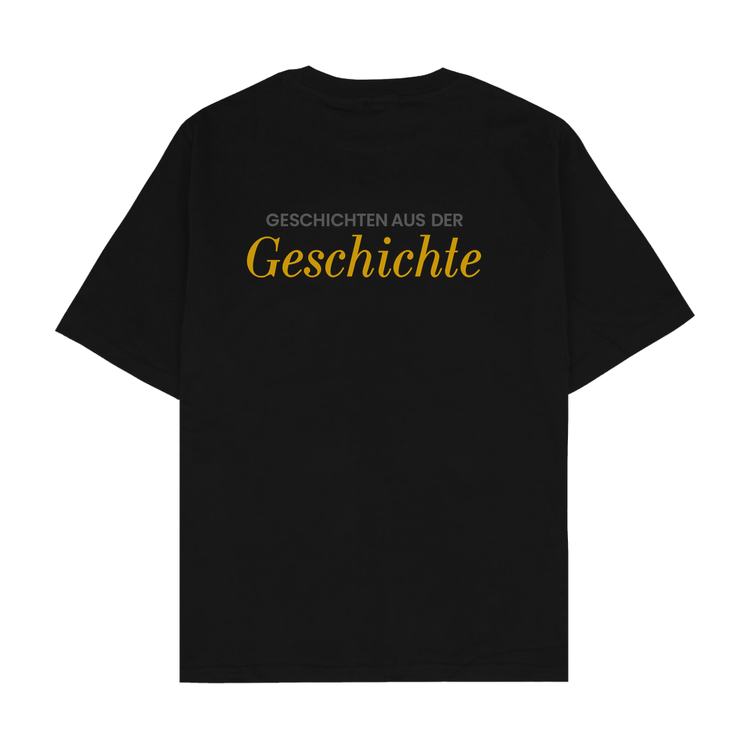 GeschichteFM GeschichteFM - Logo T-Shirt Oversize T-Shirt - Schwarz