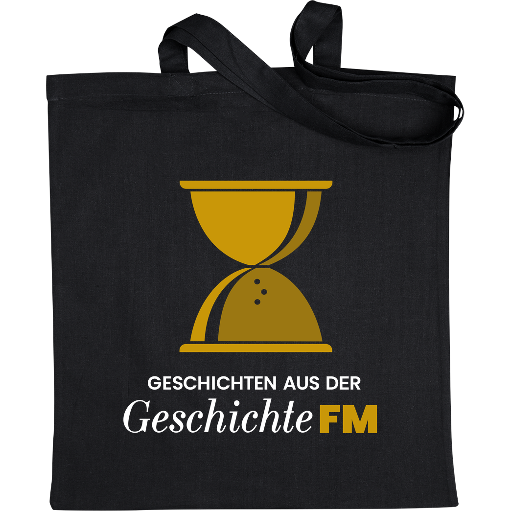 GeschichteFM GeschichteFM - Logo Stoffbeutel Beutel Stoffbeutel schwarz