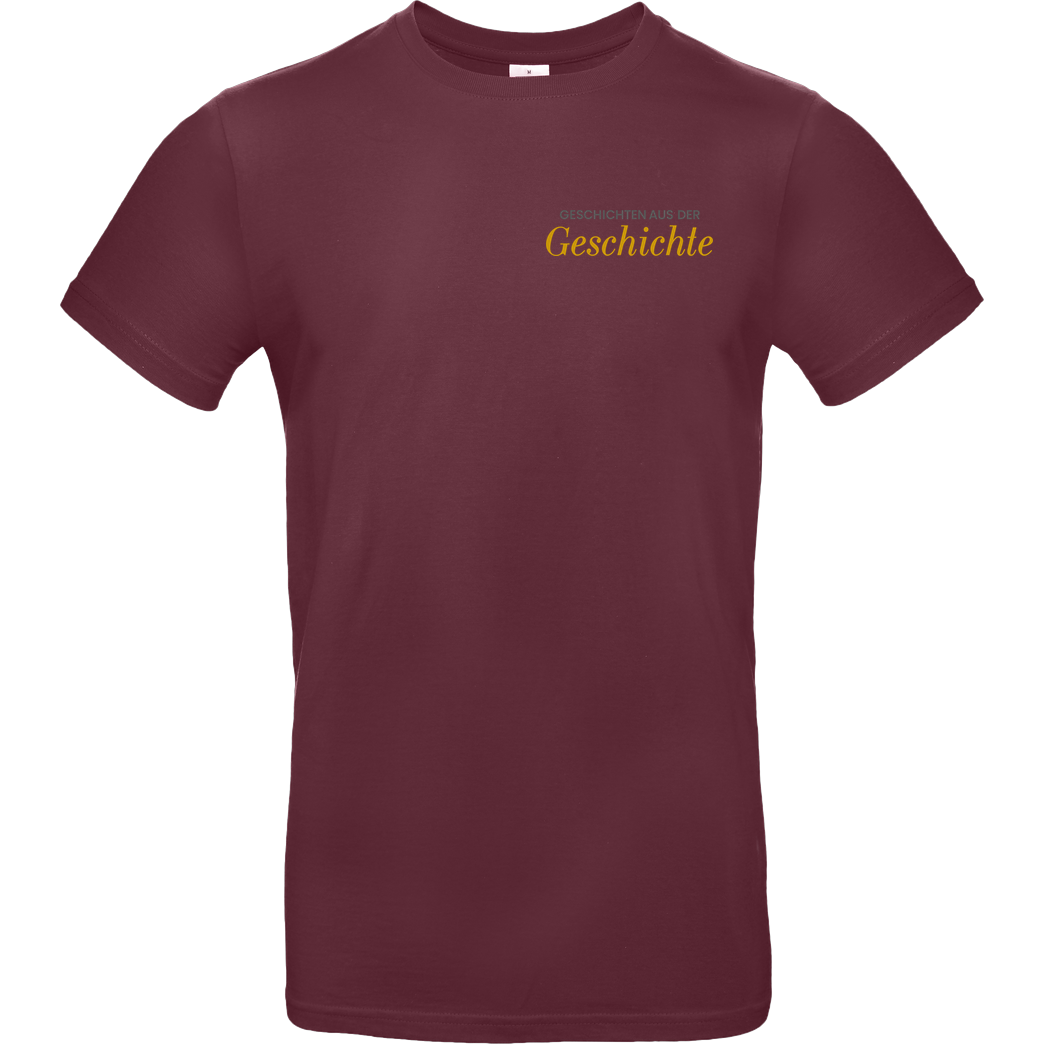 GeschichteFM GeschichteFM - Schriftzug T-Shirt B&C EXACT 190 - Bordeaux
