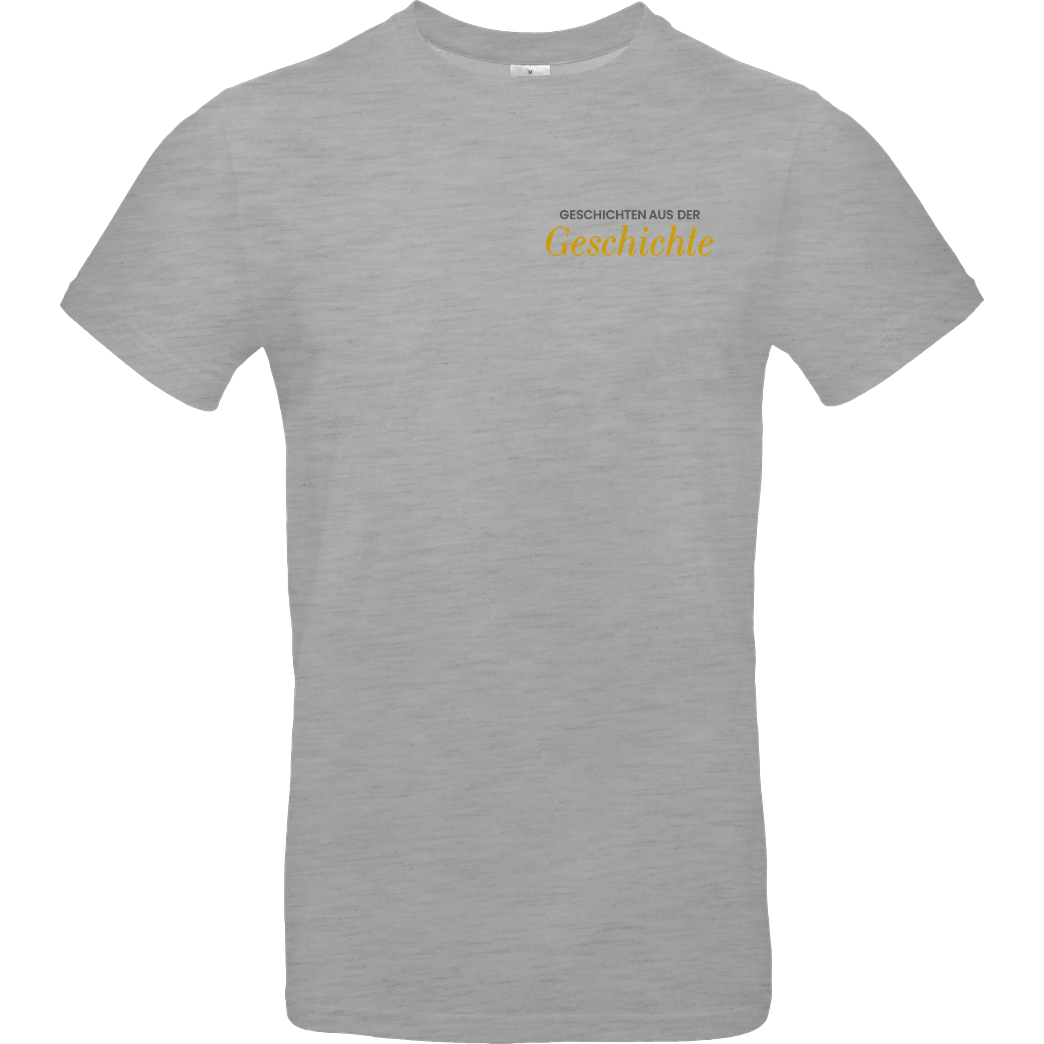 GeschichteFM GeschichteFM - Schriftzug T-Shirt B&C EXACT 190 - heather grey