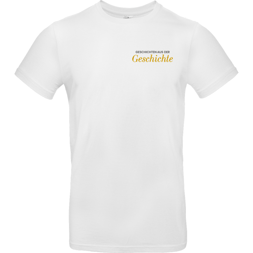 GeschichteFM GeschichteFM - Schriftzug T-Shirt B&C EXACT 190 - Weiß