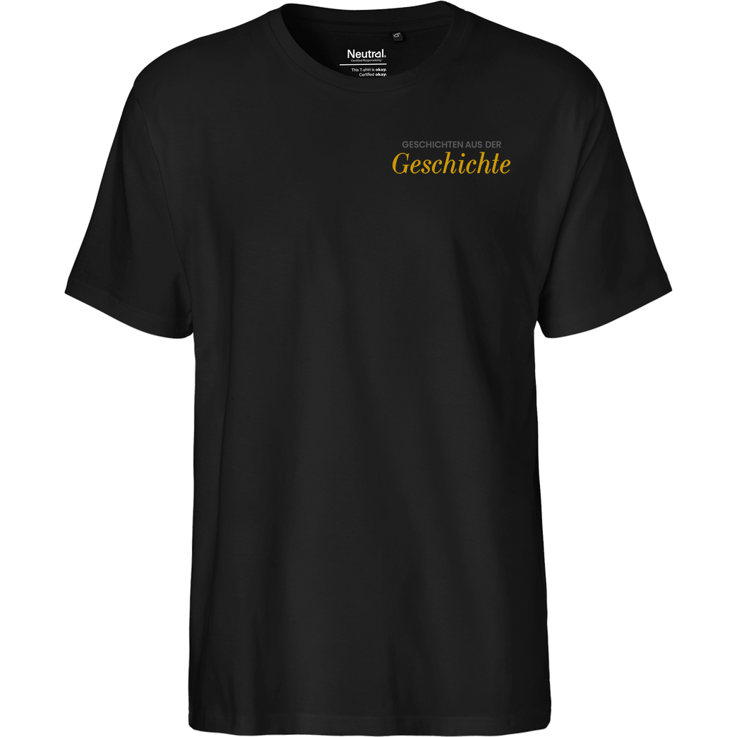 GeschichteFM GeschichteFM - Schriftzug T-Shirt Fairtrade T-Shirt - schwarz