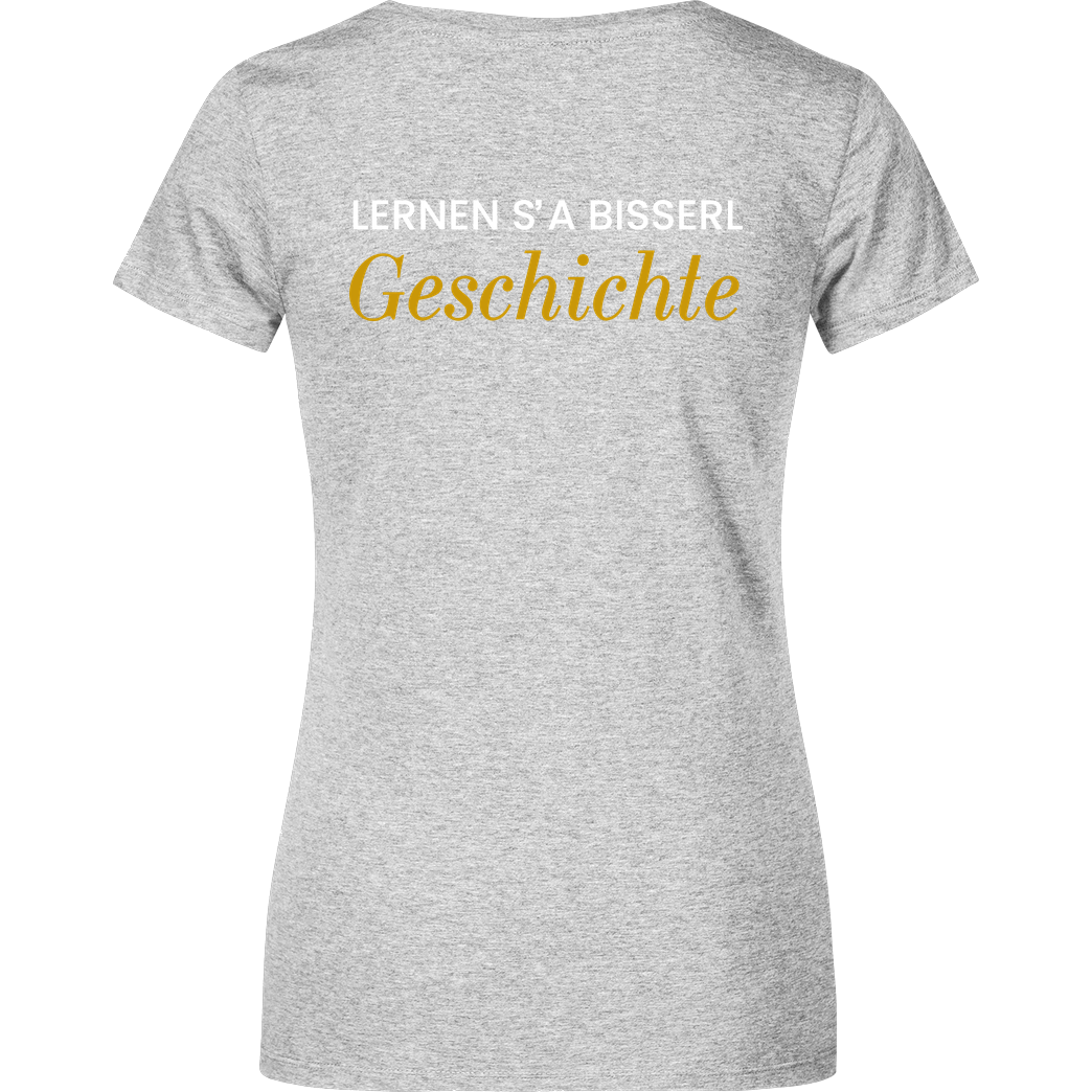 GeschichteFM GeschichteFM - Slogan T-Shirt Damenshirt heather grey