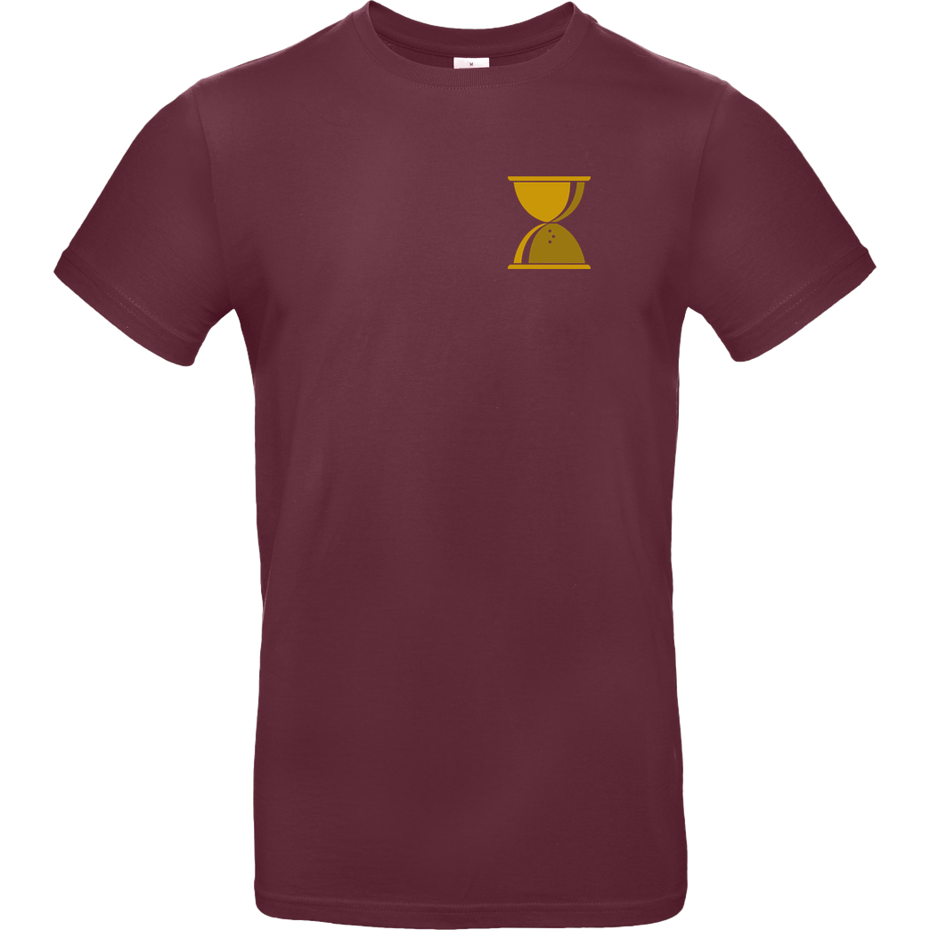 GeschichteFM Geschichten aus der Geschichte - Logo Einseitig T-Shirt B&C EXACT 190 - Bordeaux