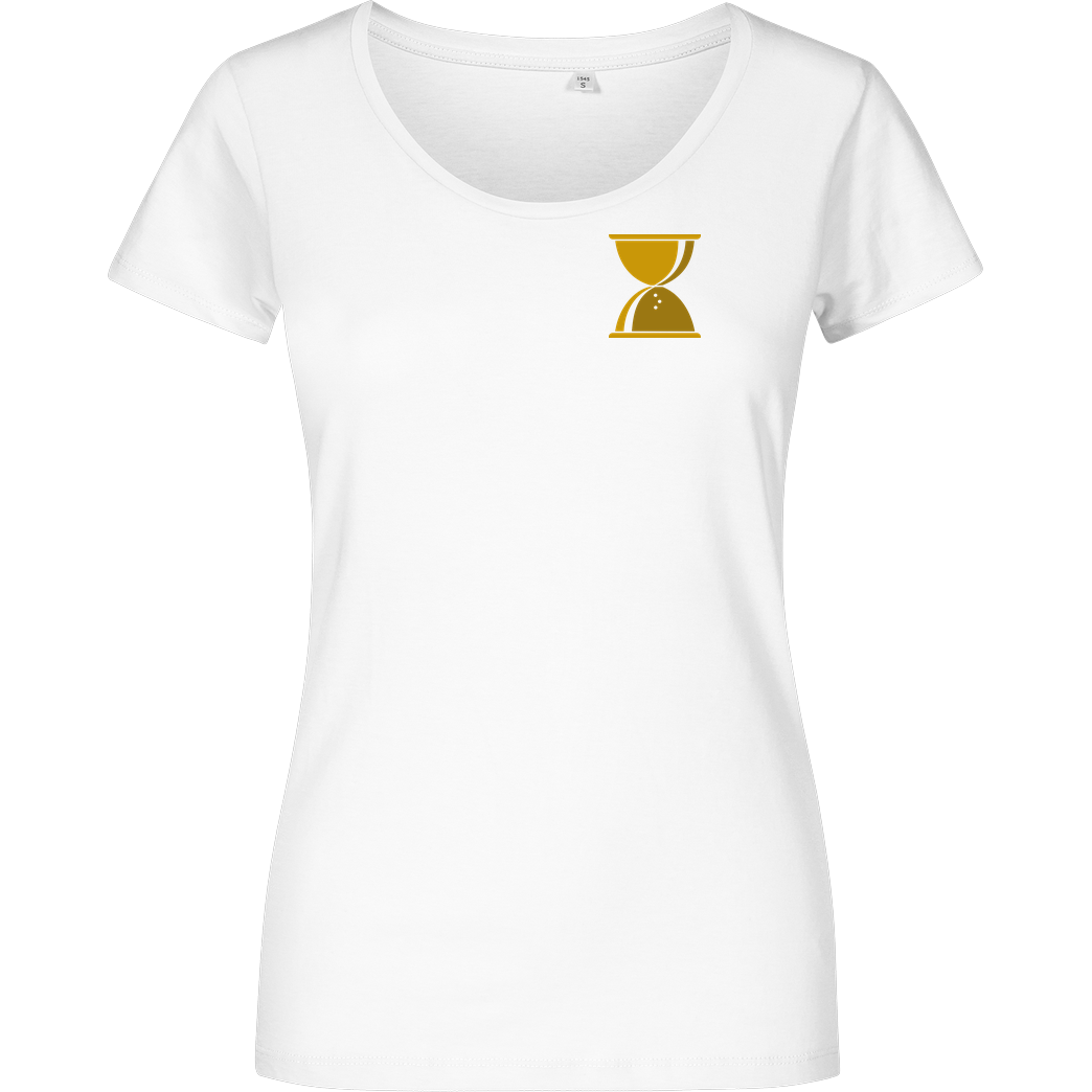 GeschichteFM Geschichten aus der Geschichte - Logo Einseitig T-Shirt Damenshirt weiss